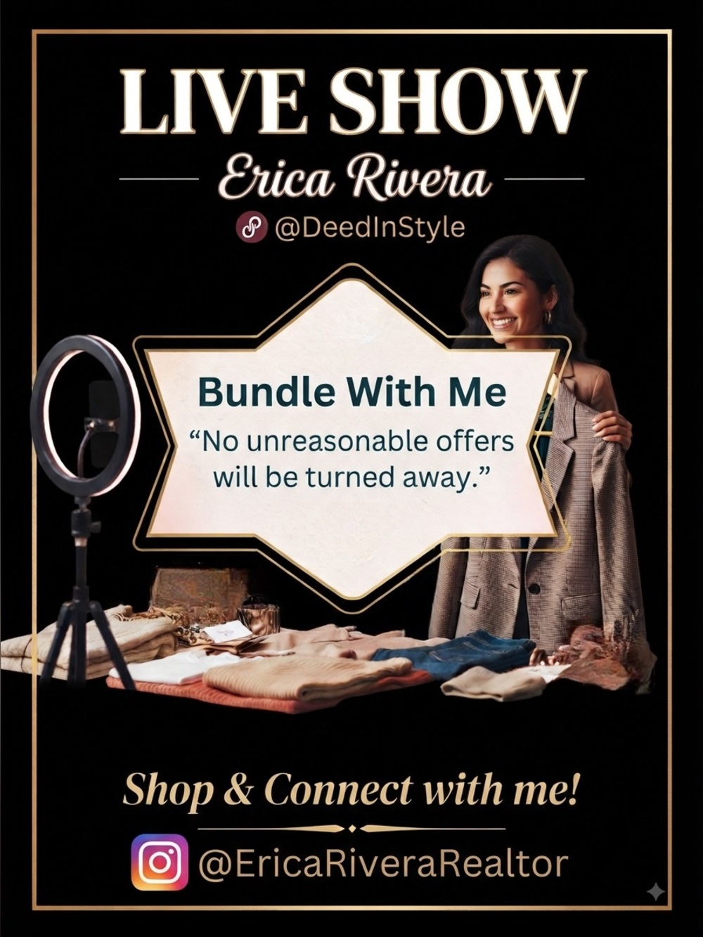 Live Show Flyer! ❤️ To Be Notified ✨ Send Me Your Best Offer!